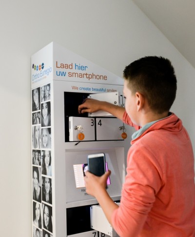 Oplaadkluisjes voor mobieltjes